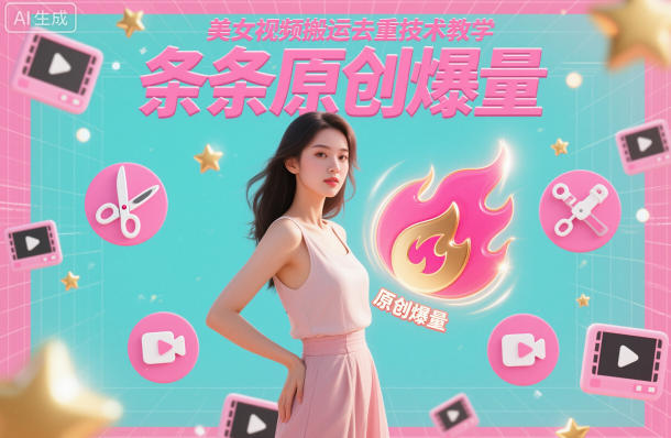 美女视频搬运去重技术教学，条条原创爆量-快云博客