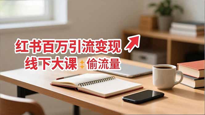 小红书百万引流变现-11月线下大课:分享从0到百万引流路径,手把手教偷流量、拿结果-快云博客