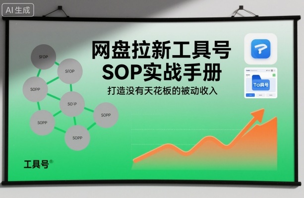 网盘拉新工具号SOP实战手册，打造没有天花板的被动收入-快云博客