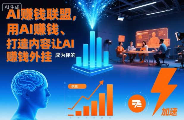 AI賺钱联盟,用AI賺钱、打造内容让AI成为你的賺钱外挂-快云博客