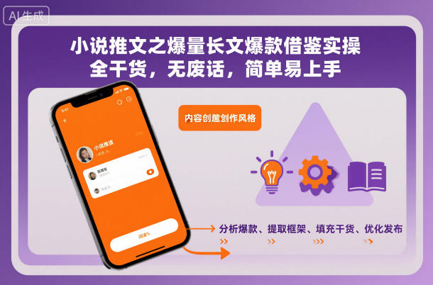 小说推文之爆量长文爆款借鉴实操,全干货,无废话,简单易上手-快云博客