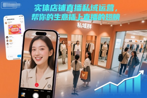 实体店铺直播私域运营,帮你的生意插上直播的翅膀-快云博客