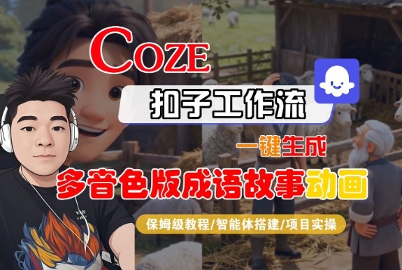 Coze扣子智能体工作流一键生成“多音色版成语故事“动画，全流程保姆级教学-快云博客