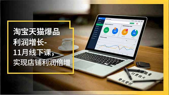 淘宝天猫爆品利润增长-11月线下课，免费流量、付费放大、费比管控，实现店铺利润倍增-快云博客