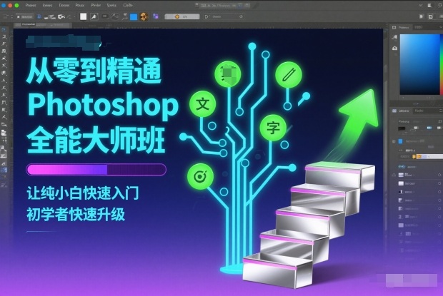 从零到精通Photoshop全能大师班,让纯小白快速入门,初学者快速升级-快云博客