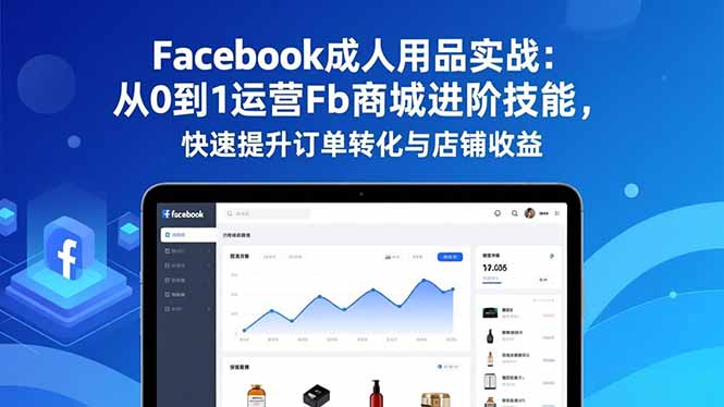 Facebook成人用品实战:从0到1运营Fb商城进阶技能,快速提升订单转化与店铺收益-快云博客