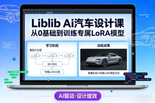 Liblib Ai汽车设计课，从0基础文生图，到教你训练专属设计和风格LoRA模型 &ndash; 快云博客-快云博客