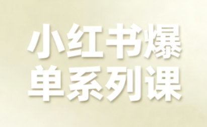 小红书爆单系列课，聚焦小红书电商全链路增长(更新) &ndash; 快云博客-快云博客