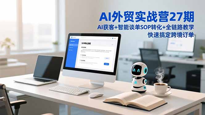AI外贸实战营27期，AI获客+智能谈单+SOP转化+全链路教学，快速搞定跨境订单 &ndash; 快云博客-快云博客