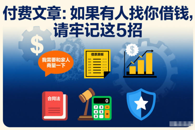 付费文章：如果有人找你借钱，请牢记这5招-快云博客