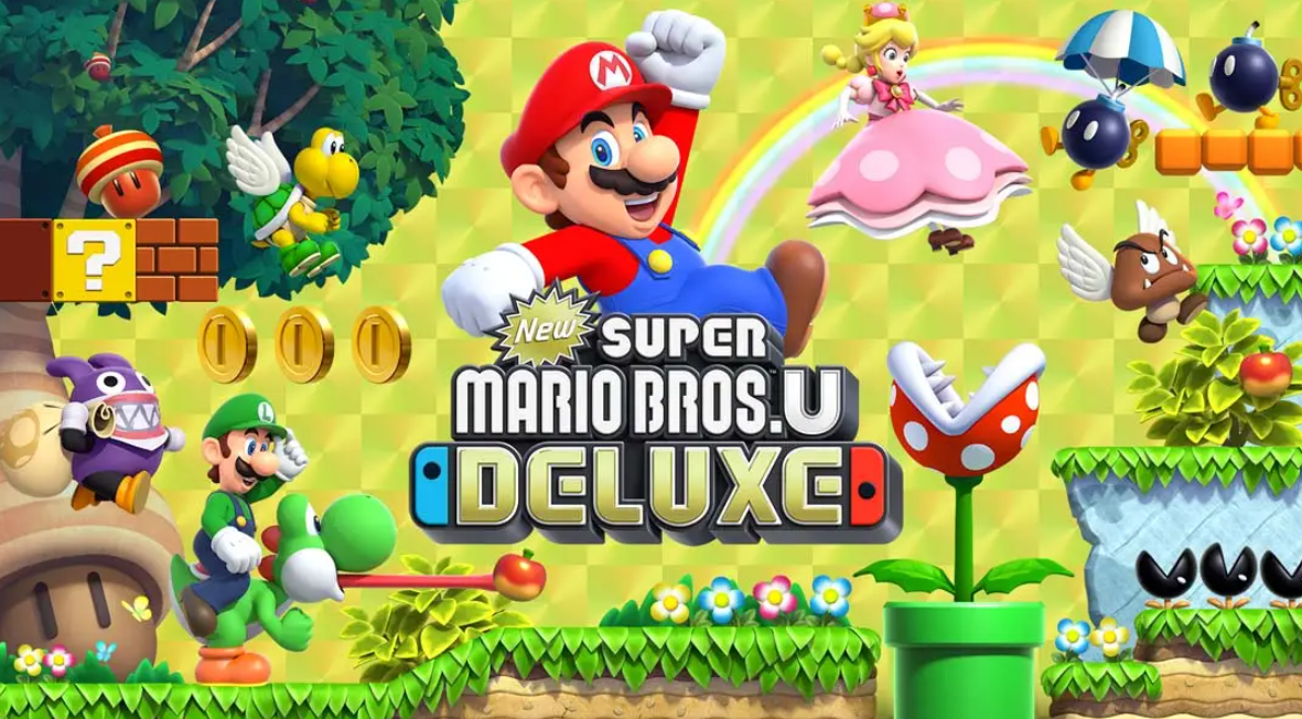 《新超级马里奥兄弟U 豪华版 New Super Mario Bros. U Deluxe》Switch中文版NSP下载 – 含1.0.2补丁-快云博客