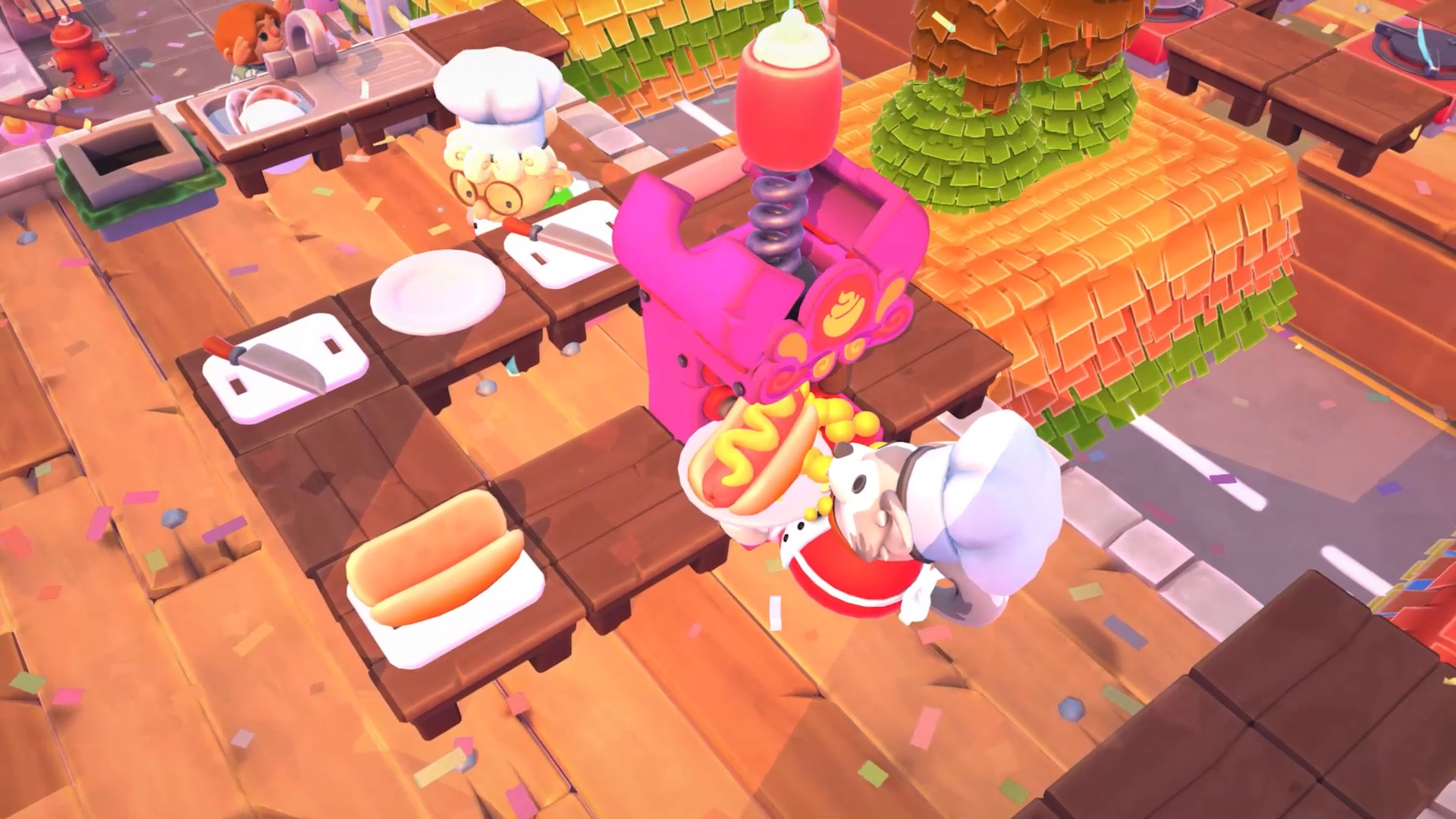 《煮糊了2 分手厨房2 Overcooked2》Switch美版中文版NSP下载 – 含1.0.19补丁+5DLC-快云博客