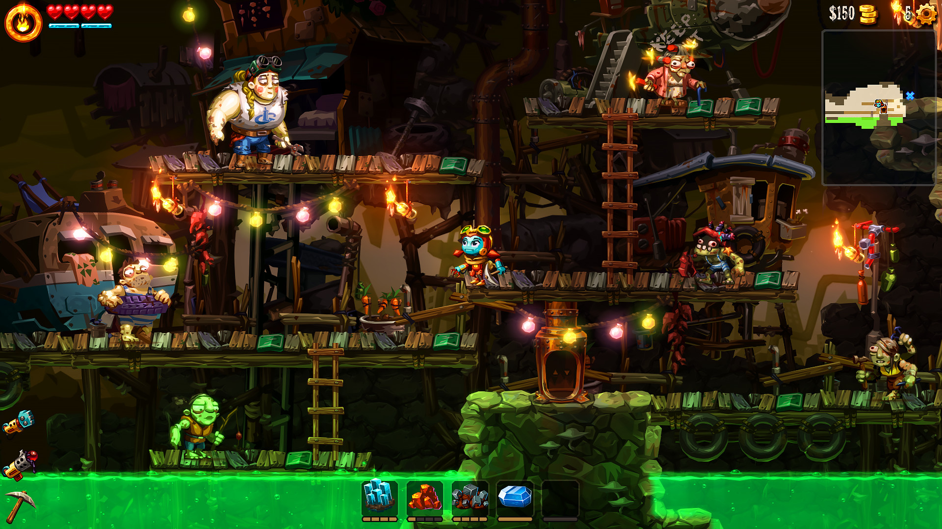 《蒸汽世界 挖掘2 SteamWorld Dig2》Switch中文版NSP下载 – 含4.1.1补丁-快云博客