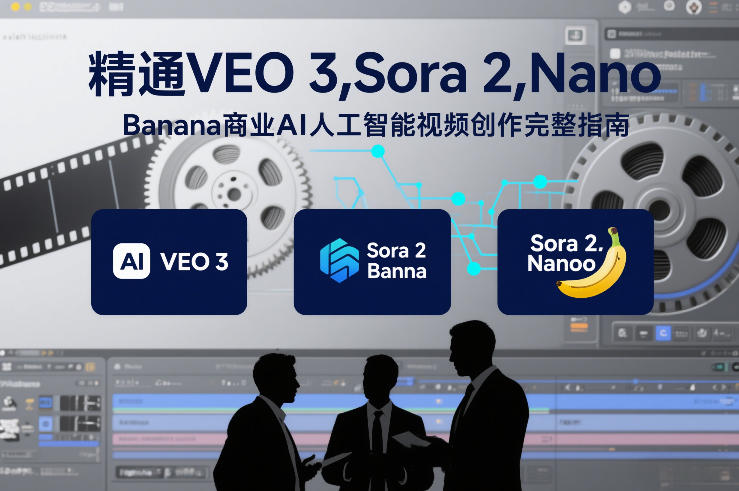 精通VEO 3，Sora 2，Nano Banana商业AI人工智能视频创作完整指南-快云博客