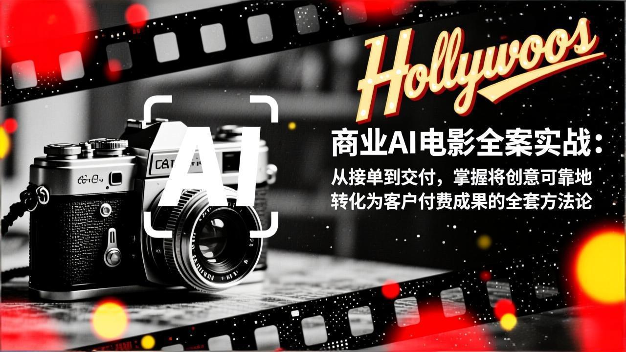 商业AI电影全案实战：从接单到交付，掌握将创意可靠地转化为客户付费成果的全套方法论-快云博客